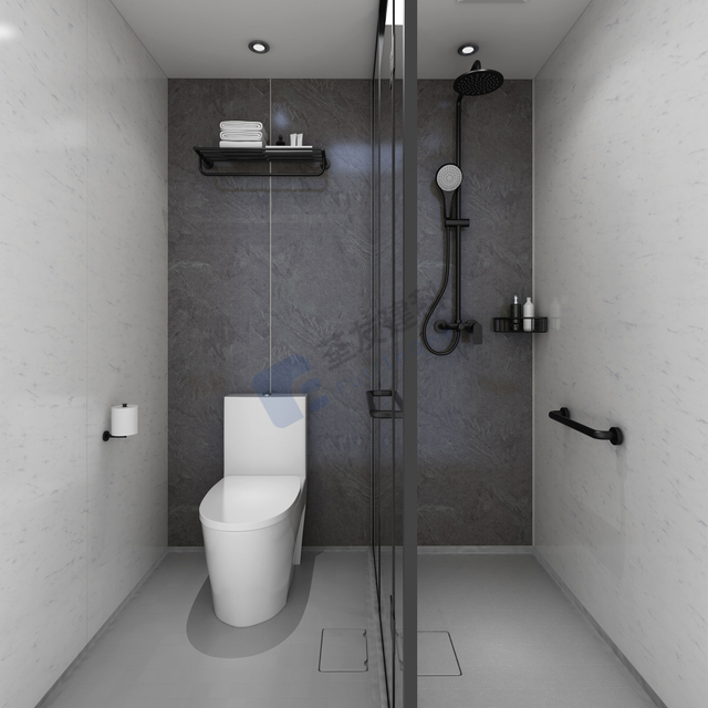 模块化浴室舱预制浴室单元，带卫生间和淋浴